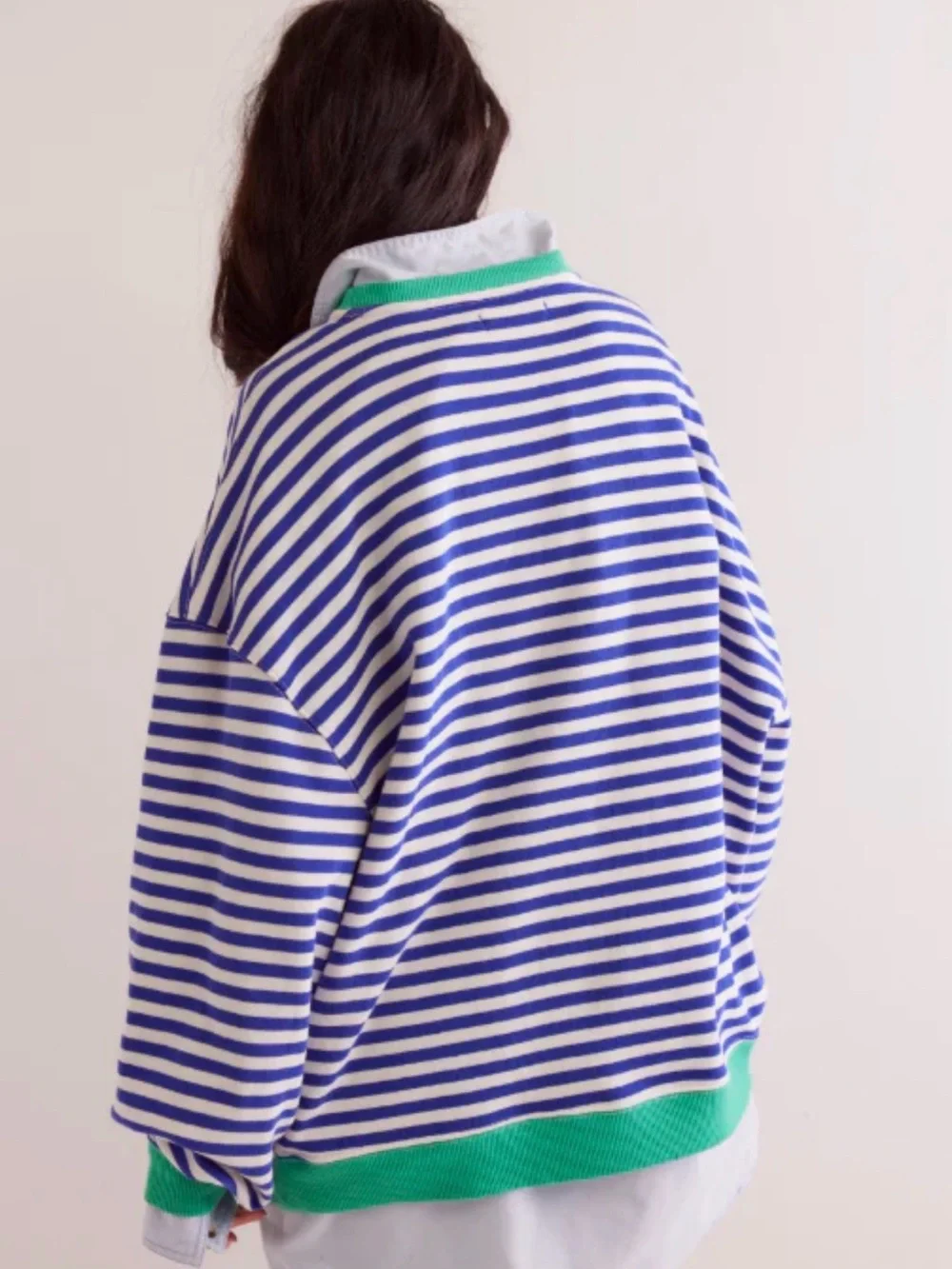Free People Women's Classic Striped Crew